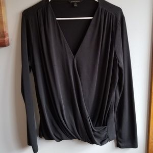 Banana Republic Long Sleeve Draping Blouse- M